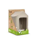 cosy mangeoire à oiseaux 18cm beige champignon